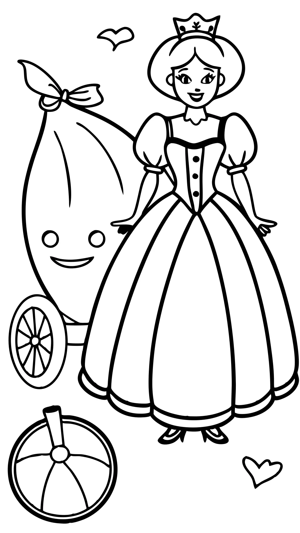 free printable cinderella coloring pages